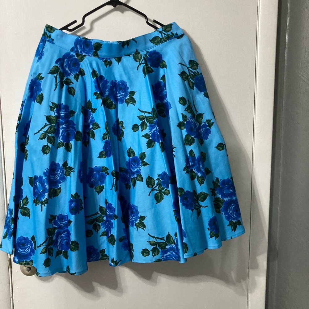 ALTERED Micheline Pitt Blue Rose skirt